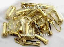 LOT OF 100 Brass Hourglass Key-ring Nautical Sand Timer Key-chain Christmas Gift