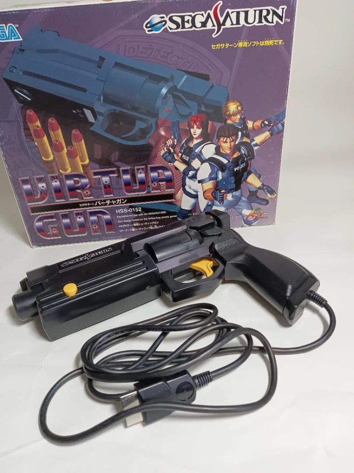 Sega Saturn Virtua Gun HSS-0152 Controller Boxed Tested CRT TV Only Japan - Image 2 of 4