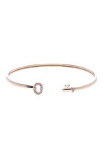 NEW FOSSIL GOLD TONE,CRYSTALS,OPEN FLEX KEY CUFF,BRACELET JOF00103710