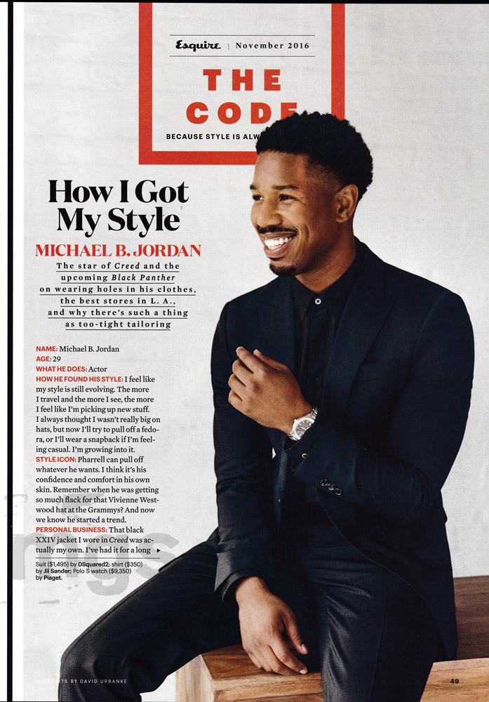 Michael Jordan 2-page clipping 2016 How I Got My Style