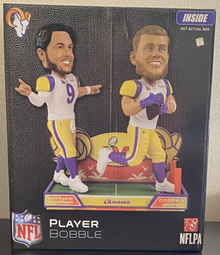 Matthew Stafford & Cooper Kupp LA Rams Game Winning Touchdown Dual Bobblehead - Picture 2 of 3