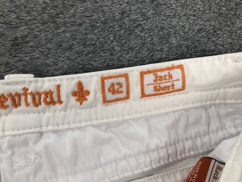 Rock Revival Mens Jack Shorts White Denim Embroidered Studded Size 42 NEW - Picture 13 of 23