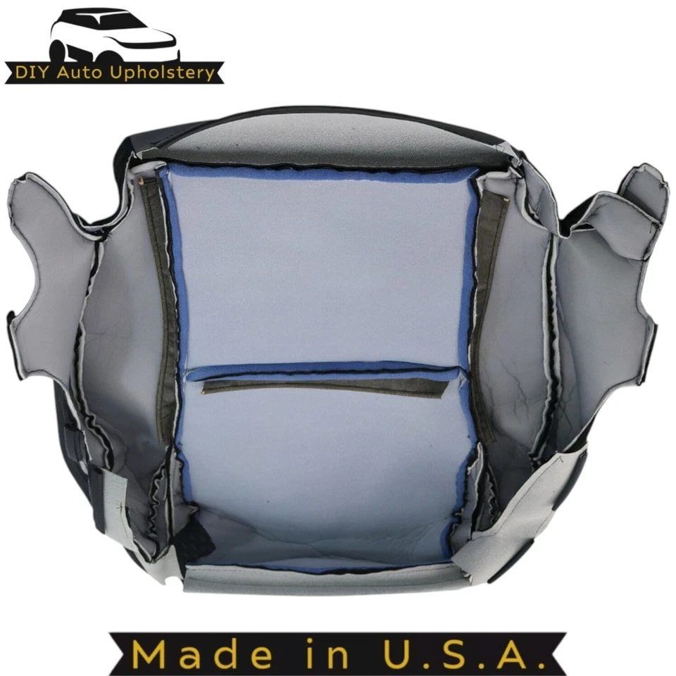 2007 - 2013 适用于丰田苔原级布织物司机底部座椅套黑色 — 第 2/4 张图片