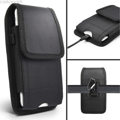 Vertical Holster Belt Clip Pouch Nylon Case Sleeve for Plus Cell Phones