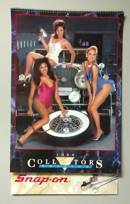 Vintage Snap On Tools 1988 Pinup Calendar 13 1/2