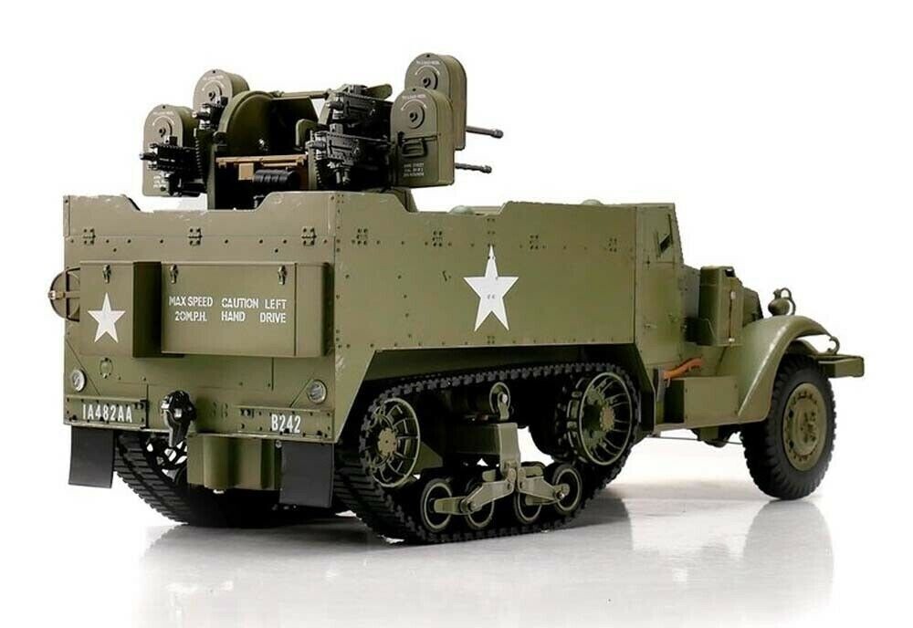 1/16 Torro U.S M16 Halftrack RC Truck 2.4G Anti-Aircraft 1/16 Torro U.S M16 Halftrack RC Truck 2.4G Anti-Aircraft