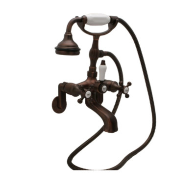 Telephone Style Classic Wall Mounted Tub Filler, antique Bronze, Model s5560103
