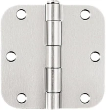 Interior Door Hinges Brushed Nickel, 3.5 X 3.5 Inch Door Hinges Rounded 5/8" Rad
