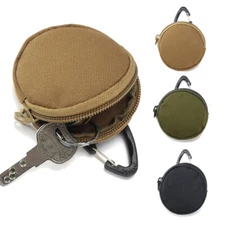 3pcs Outdoor Tactical Coin Pouch Small Coin Purse EDC Wallet Keychain Holder Bag