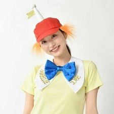ADULT TWEEDLEDUM  TWEEDLEDUM Cap Hair Bow Alice in Wonderland NWT Disney Store