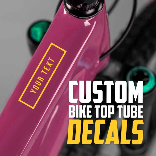 Personalized Bike Frame Decal - Custom Bike Frame Decal - Bike Tube Decal