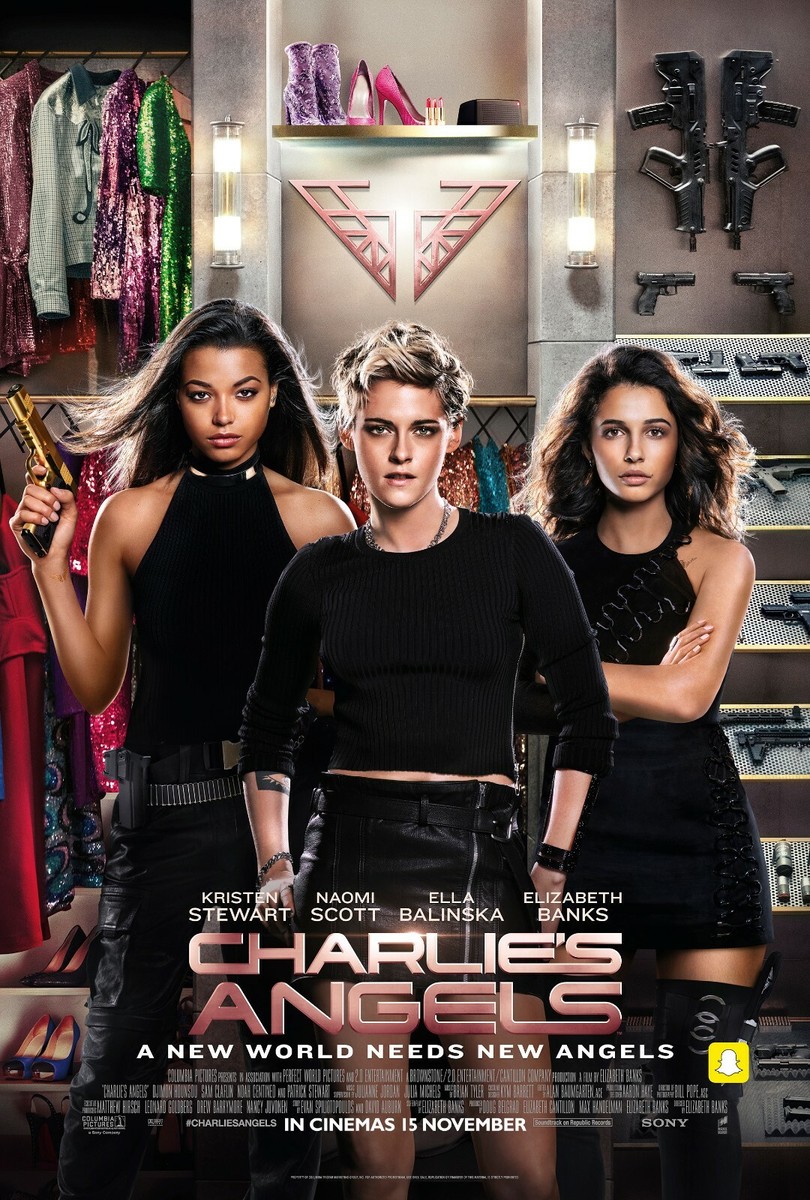 Charlie's Angels movie poster (b) : 11 x 17 : Kristen Stewart