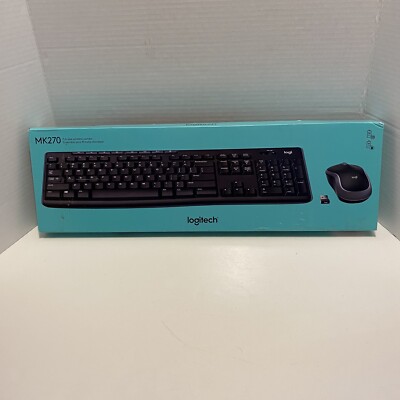 Logitech MK270 Wireless Keyboard and Mouse Combo 920-008813 New In