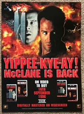 DIE HARD -1996 full page UK magazine ad BRUCE WILLIS ALAN RICKMAN RENNY HARLIN