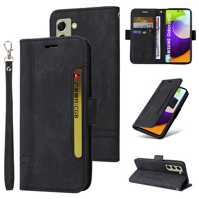 Flip Leather Card Wallet Phone Case for Samsung A12 A13 A22 A32 5G A03S A52