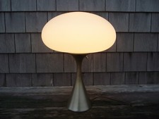 Laurel Company mushroom Laurel Mid-Century Modern Mushroom Table Lamp with Frosted Glass Shade — listing 3