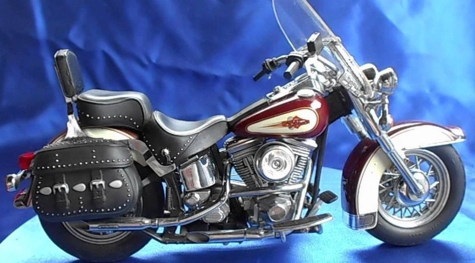 Motocicleta Harley Davidson Modelo Easy Rod Custom Rider Bike 1 10 Chopper Metal Foto 2 de 4