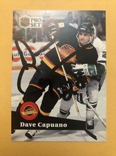 Dave Capuano Signed Vancouver Canucks Card
