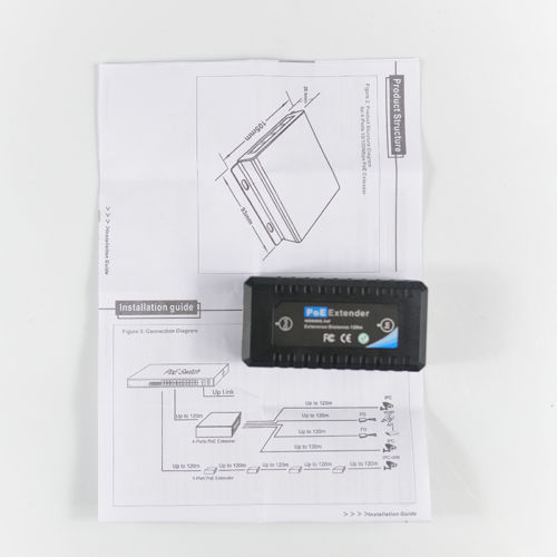 1 Port POE Extender 10/100Mbps with IEEE 802.3Af Standard Input / Output for I - Picture 2 of 6