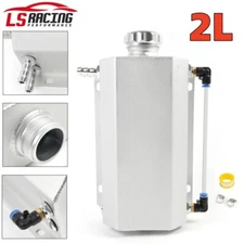 2L Universal Aluminum Radiator Coolant Overflow Expansion Water Bottle Tank