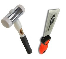 Window Glazing Bead Removal Kit Xpert Chisel & Thor 710 Nylon Hammer Mallet