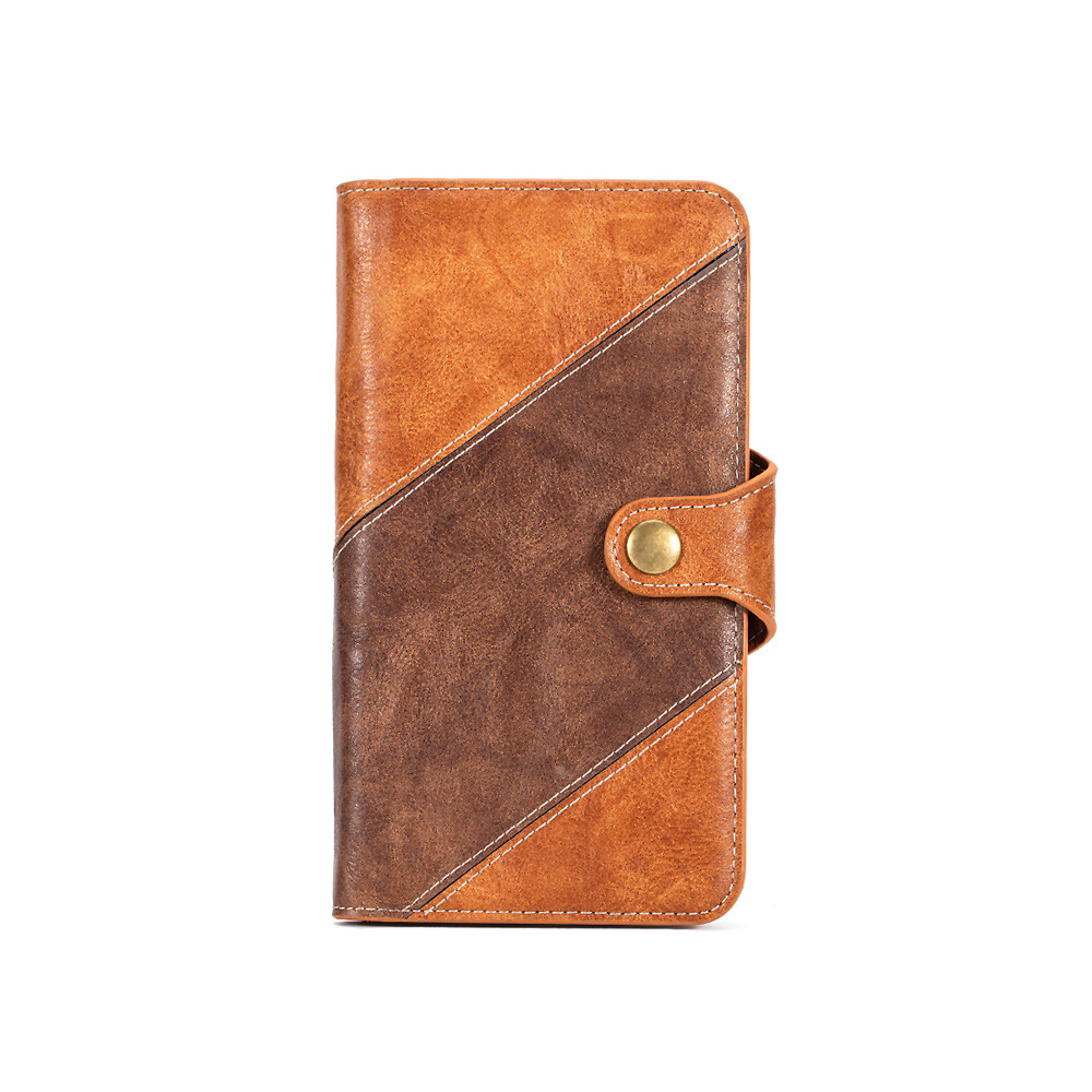 Housse Portefeuille En Simili-cuir Marron Pour ZTE Axon 30 Ultra - Avec 3 Emplacements Cartes - Neuf