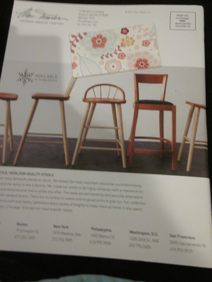 Thos Moser Catalog 2017 Holiday Gift Guide Handmade American Furniture