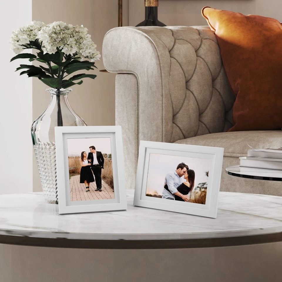 4er Set Bilderrahmen 13x18 cm mit Passepartout oder 15x20 cm ohne Passepartou... - Bild 3 von 4