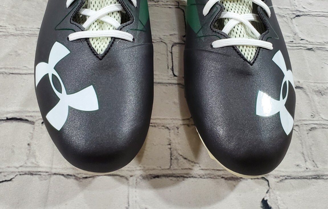 Under Armour Nitro Football Cleats Black Green 1290962-012 MENS SIZE 13 Under Armour Nitro Football Cleats Black Green 1290962-012  main image 2