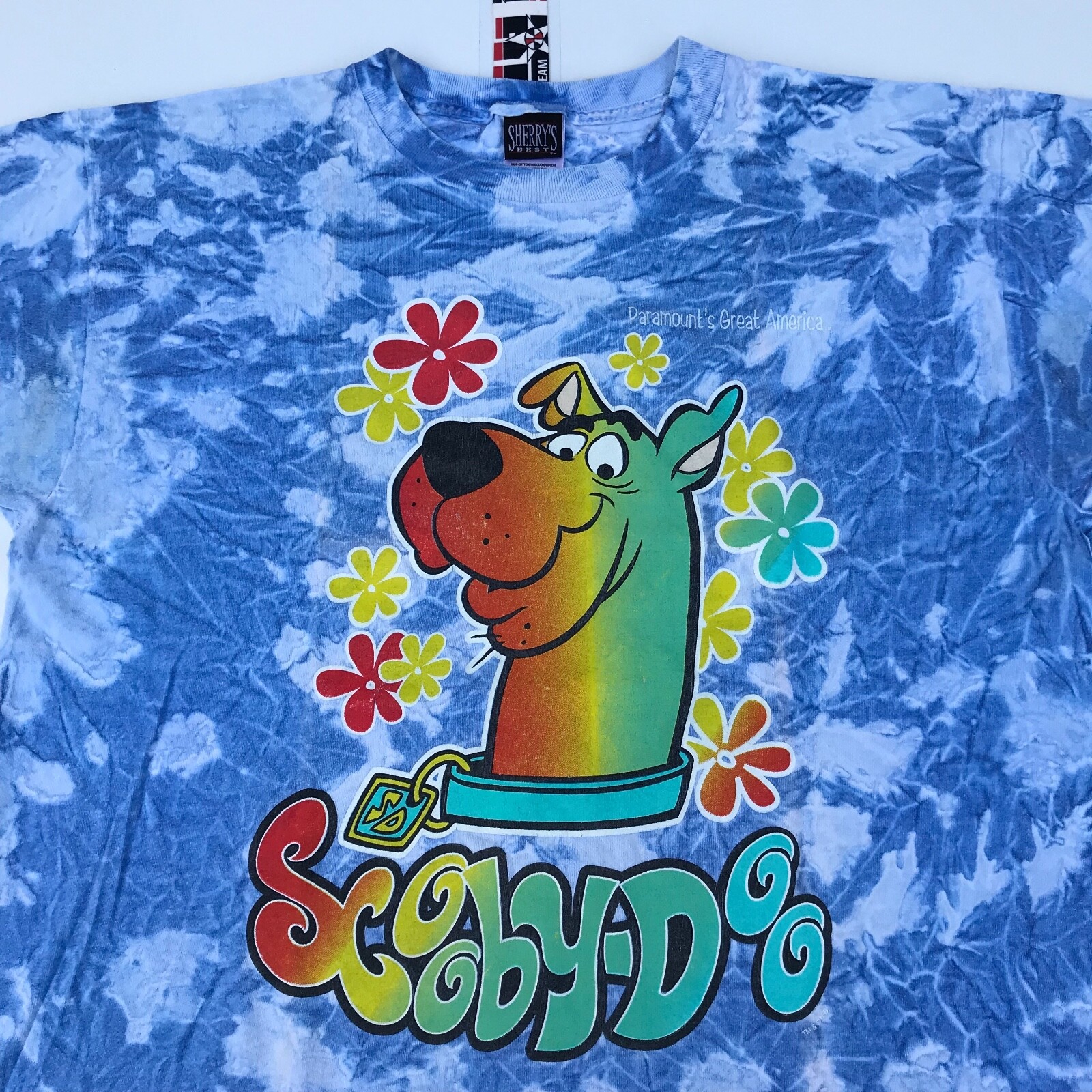 Vintage 90s SCOOBY DOO Tie Dye TShirt Size XL Cartoo??? Gem