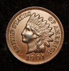 1901 Indian Head Cent  AU+++