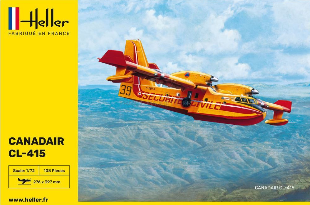 Heller - Maquette Avion Canadair CL 415 - 15 cm - Image 2