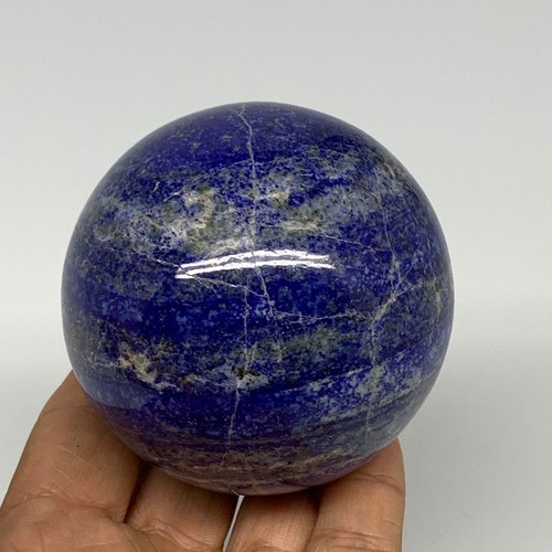 499g, 2.7"(68mm), Lapis Lazuli Sphere Ball Gemstone @Afghanistan, B25336 - Picture 4 of 12