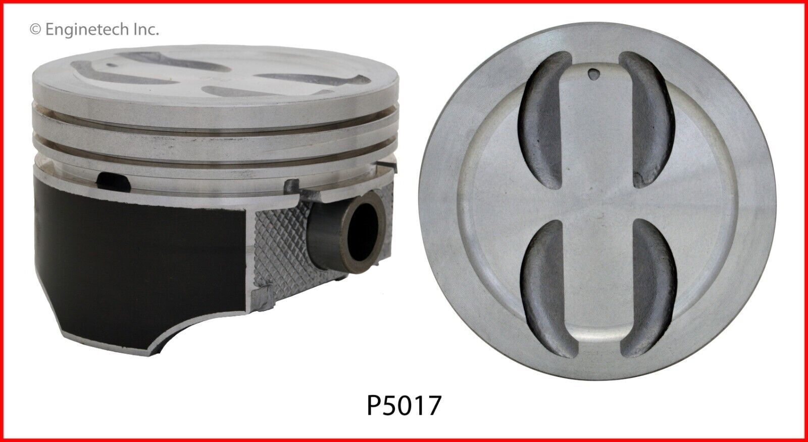 Single Dish Top Hypereutectic Piston for 6795 GM/Chevrolet 5.7L/350