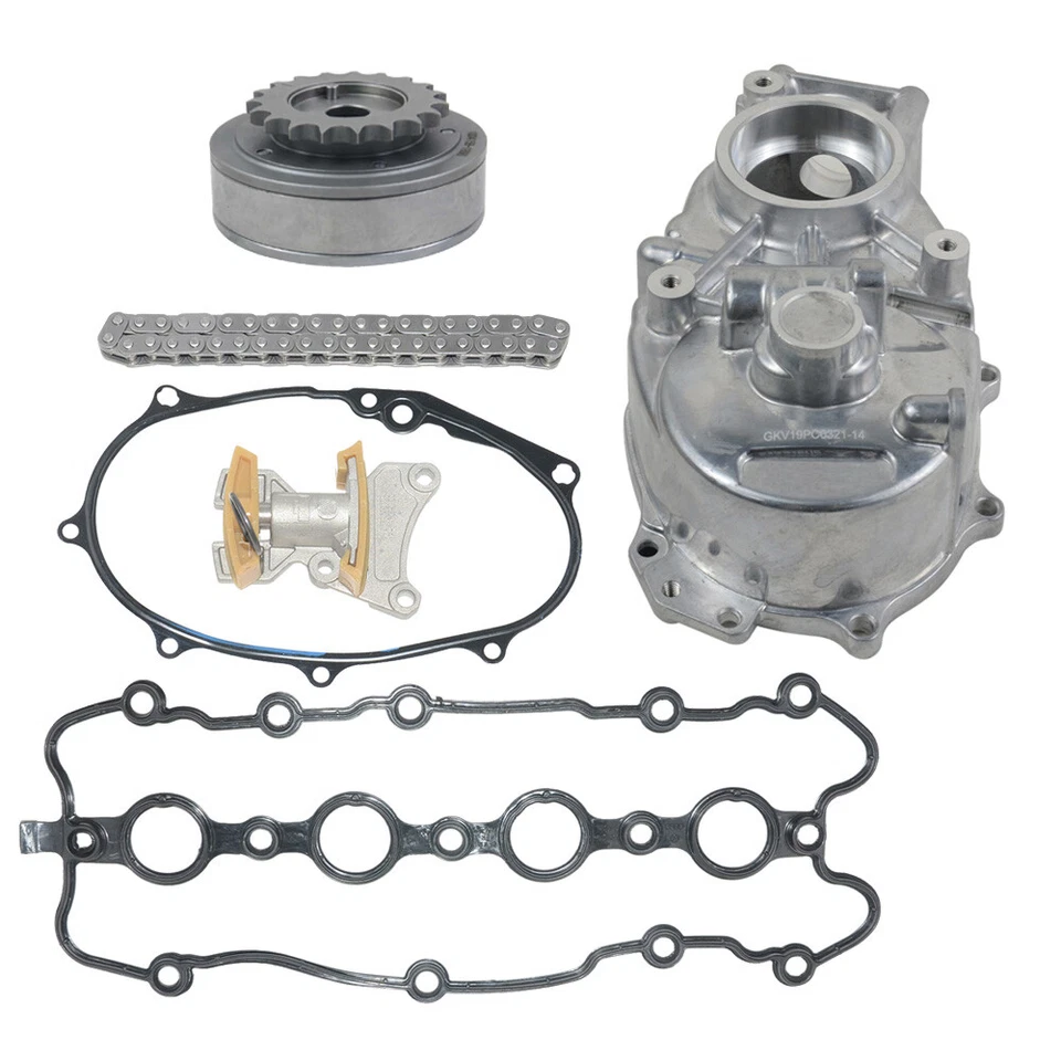 Kit de carcasa de árbol de levas de cadena de distribución para 05-08 Audi VW 2.0T A4 TT Golf Jetta Passat Foto 4 de 4