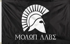 Molon Labe 2nd Amendment Come and Take It Military Spartan 300 3x5 Flag Banner