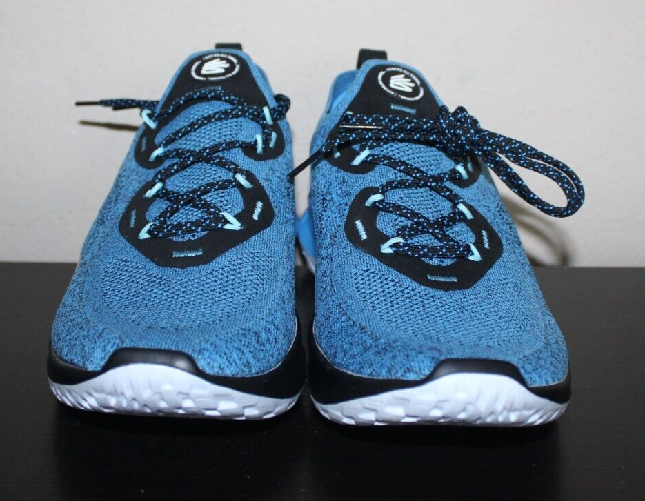 Under Armour Curry Flow Go Deadly Blue Mens Sz 7 Running 