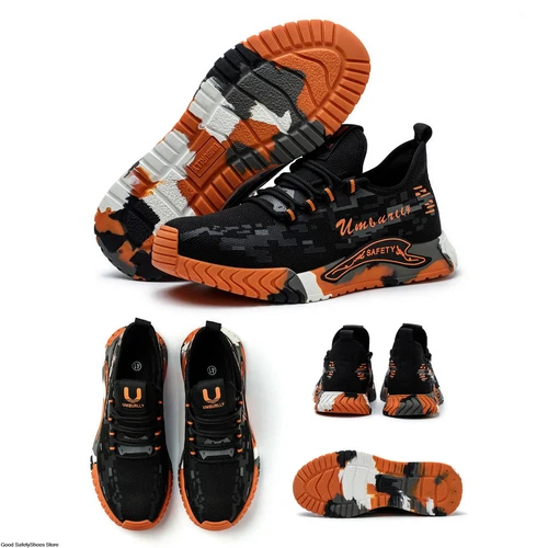 Scarpe Antinfortunistiche Uomo Sneakers da Lavoro Outdoor Punta Acciaio Lavoro Protettive Verde - Foto 4 di 17