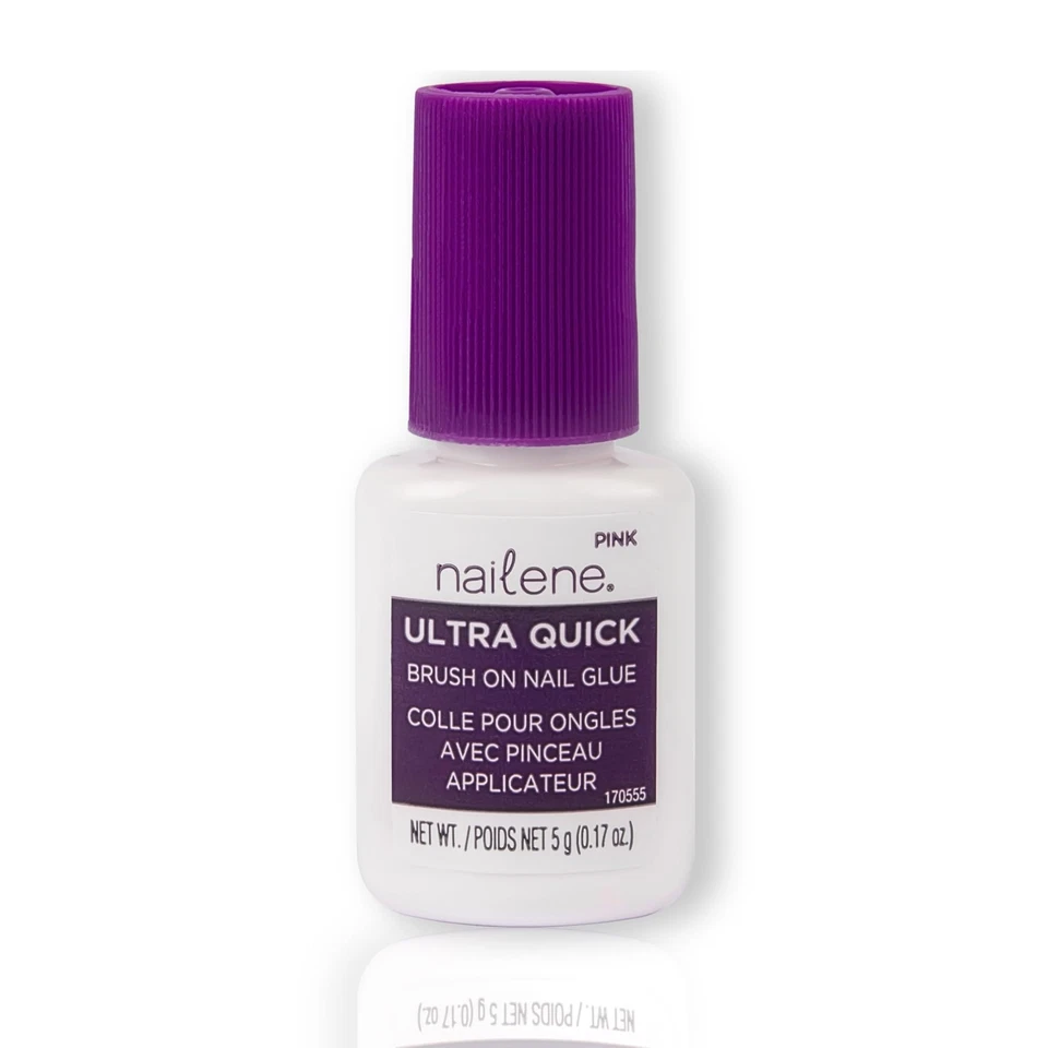 Paquete de 3 - Pegamento de uñas Nailene ultra rápido con cepillo 5 g/0,17 oz Foto 2 de 4