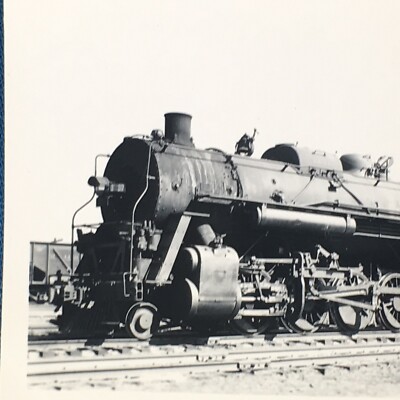 Illinois Central Railroad Train Engine Locomotive No. 1257 Antique 