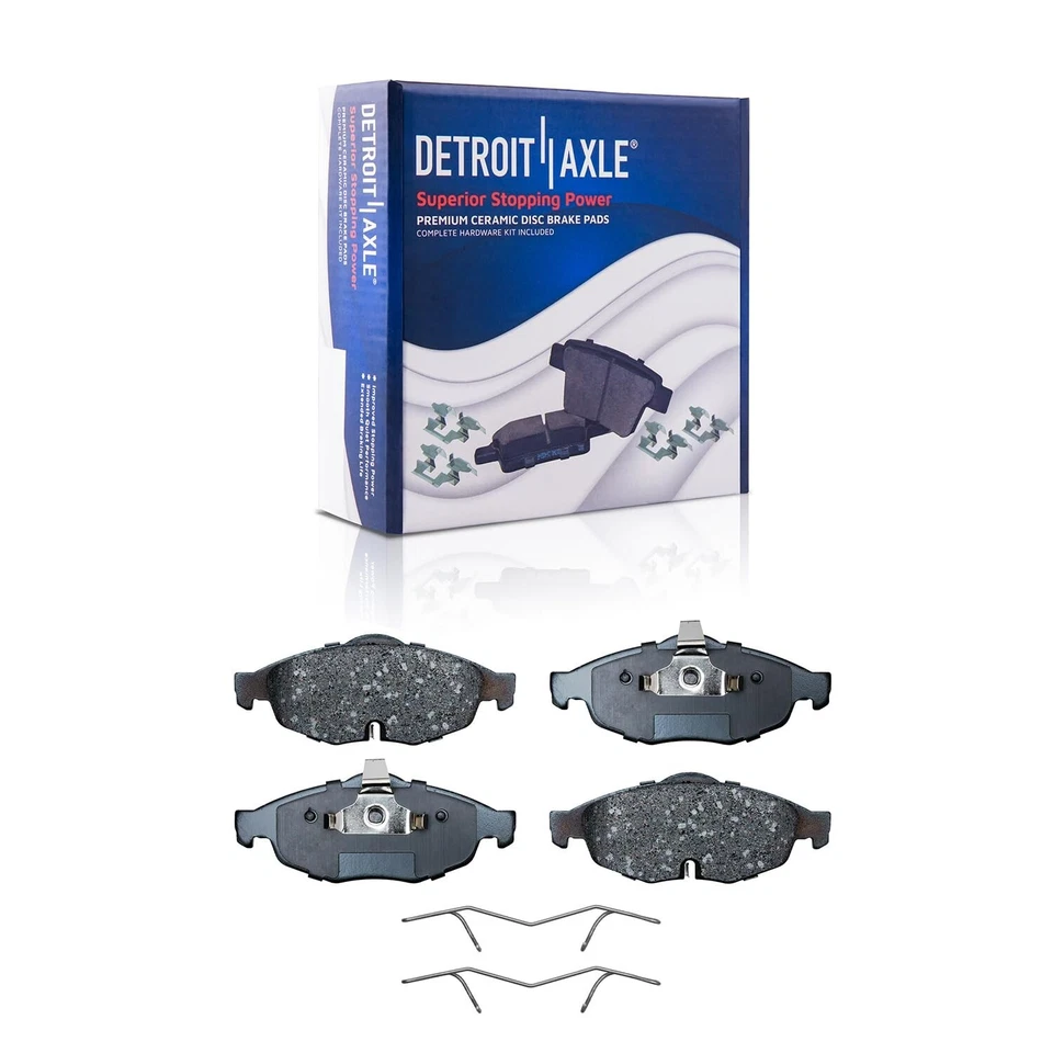 Front Disc Rotors Ceramic Brake Pads for 2001-06 Chrylser Sebring Dodge Stratus — 第 4/4 张图片