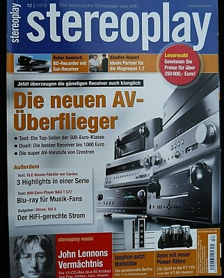 STEREOPLAY 12/10, CANTON GLE 410.2,420.2,430.2,455.2,470.2,490.2,SUB 8,NAD T 577