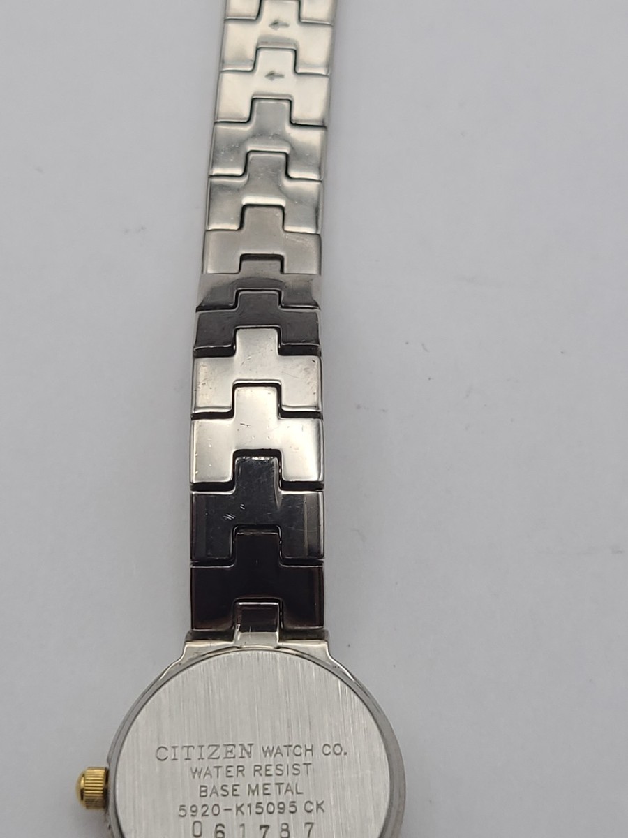 Citizen 5920 Two Tone Ladies Quartz Dress Watch Textured  display picture 1