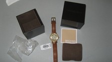 MICHAEL KORS WATCH BROWN WITH CRYSTALS