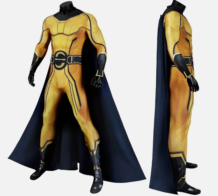 Thunderbolts 哨兵连身裤紧身衣裤斗篷男式角色扮演服装套装万圣节 — 第 3/4 张图片