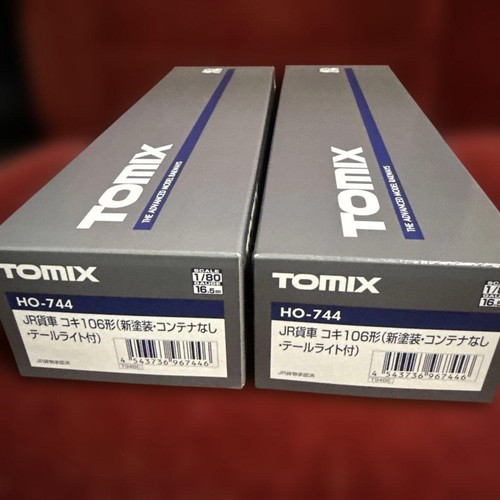 TOMIX HO-744 JR coche de carga Koki 106 tipo nuevo 2 coches lámpara trasera en 501378 | Condition: Used