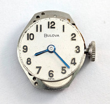 1960s BULOVA 6CT 17j M8 Vintage Ladies 15mm Swiss Watch Movement PARTS or REPAIR