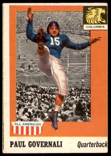 Paul Governali #73 1955 Topps All American card