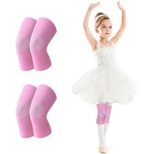 2 Pairs Kids Knee Braces Compression Sleeve Non Slip Support Running Size M