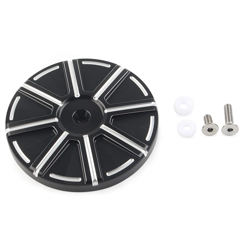 Cubierta de filtro de aire negra para Harley Dyna Softail Electra Glide Road King Foto 2 de 4